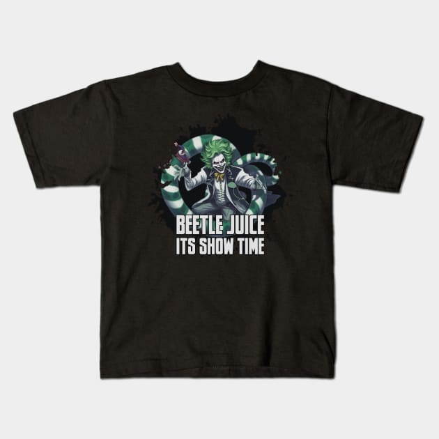 Beetlejuice its show time Kids T-Shirt by Pixy Official